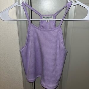 Earthbound Lavender Ribbed Tank Top